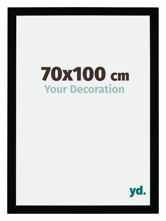 yd. Your Decoration - Picture Frame 70x100 cm - Black High Gloss - Picture frame made of MDF with acrylic glass - Anti-reflective - 70x100 frame - Mura