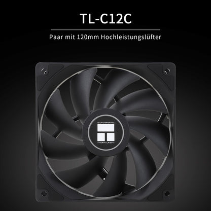 Thermalright Peerless Assassin 120 SE CPU Air Cooler, 6 Heat Pipes Cooler, Dual 120mm TL-C12C PWM Fans, Aluminum Heatsink Cover, AGHP Technology, for AMD AM4/AM5 Intel 1700/1150/1151/1200