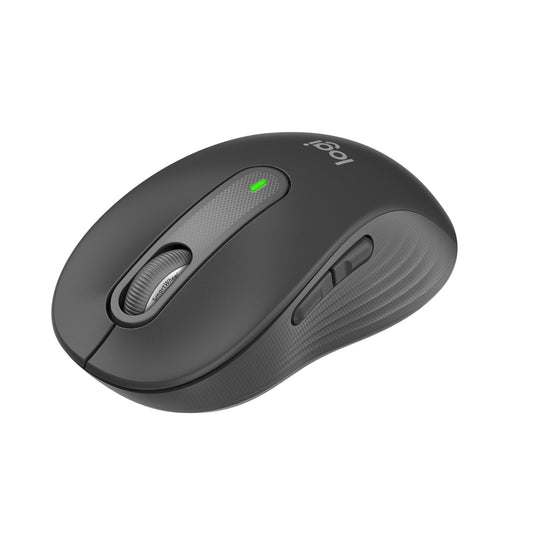 Logitech Signature M650 Wireless Mouse - for small to medium hands, 2-year battery life, silent clicks, customizable side buttons, Bluetooth, multi-device compatibility - Graphite