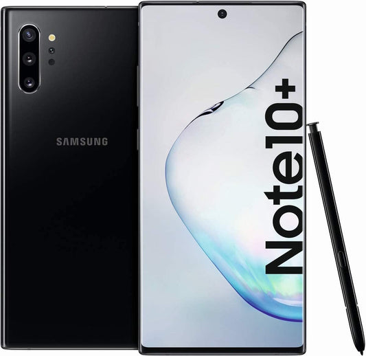 Samsung Galaxy Note 10+ Plus 4G Dual-SIM Smartphone (17.2cm (6.8 inches) 256/512 GB storage, 12GB RAM, Li-Ion 4300 mAh, Android 9 to 12 - German Version (256 GB, Black)