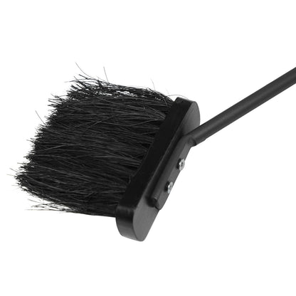 Raik fireplace tool set Fritz 3-piece made of steel fireplace accessories black with stainless steel handles shovel broom and poker minimalist and modern 61 cm