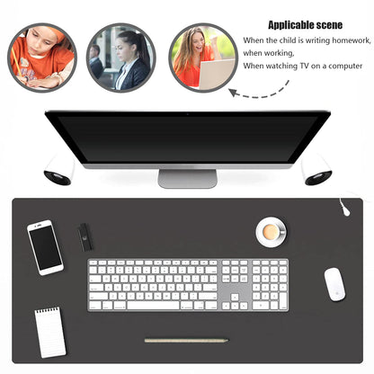 Grounding mat, 100 * 30cm, Grounding mat set with EU grounding cable, Universal grounding mat antistatic mat for under the desk, table, sofa (100 * 30 CM)