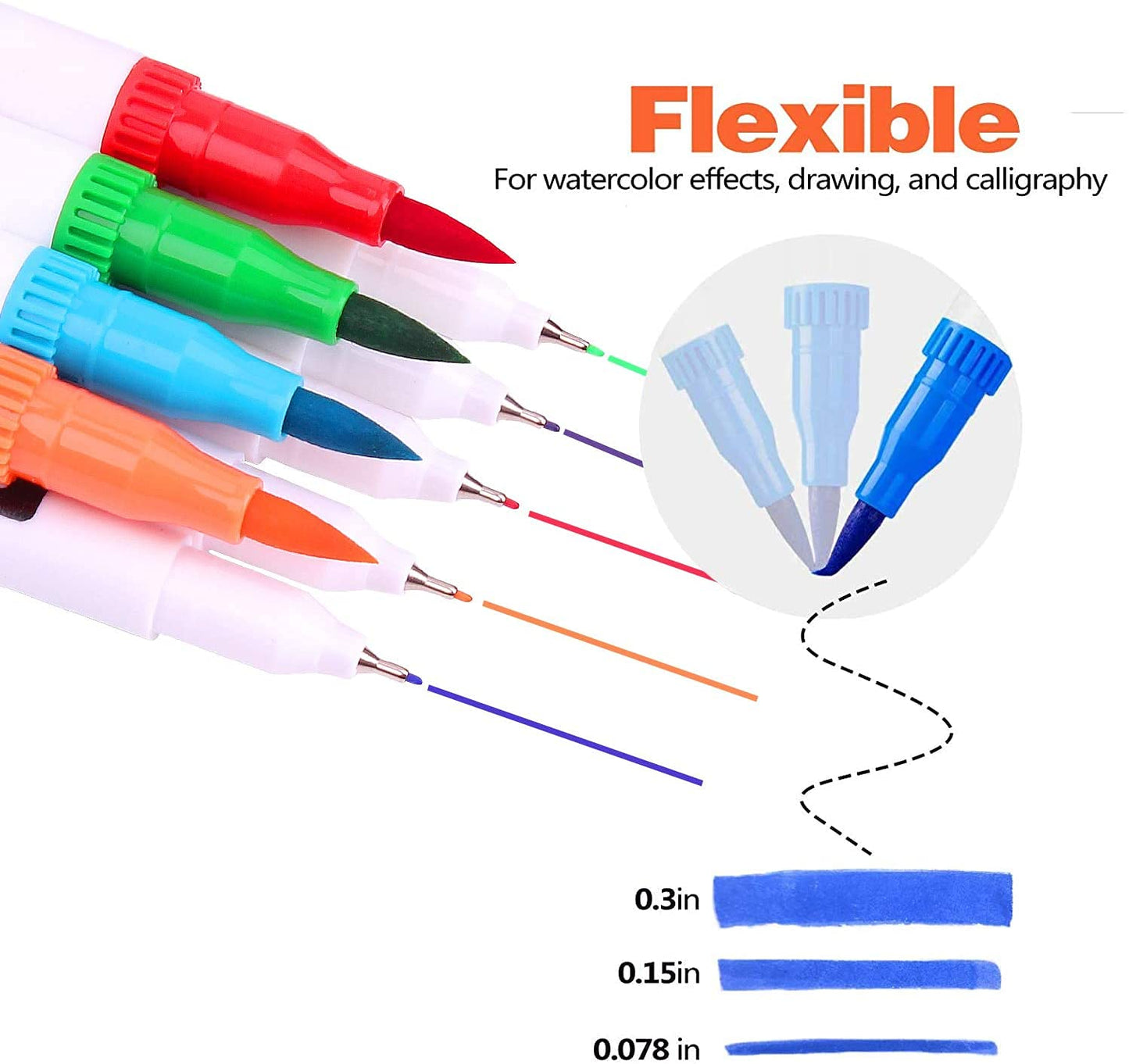 Bonala Brush Pen Set, 132 dual-tip brush markers for adults for calligraphy, drawing, painting - gift for kids.