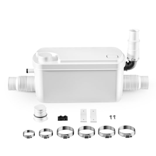 XPOtool 3/1 small lifting system 250W with 3 inlets, lifting system up to 8.5m height, wastewater lifting system for toilet and shower, compact sewage lifting system