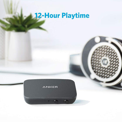 Anchor Soundsync Bluetooth Receiver for music with Bluetooth 5.0, 12-hour battery life, for car, home, headphones, and speakers.