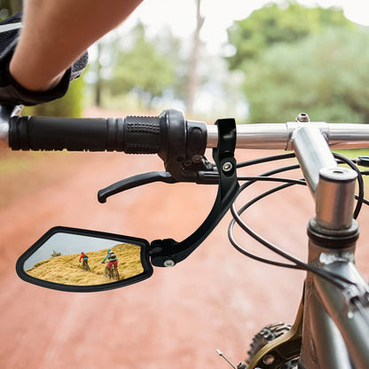 Arkham bicycle mirror rearview mirror HD stainless steel mirror Generation 2.0 One pair (2 pieces square)