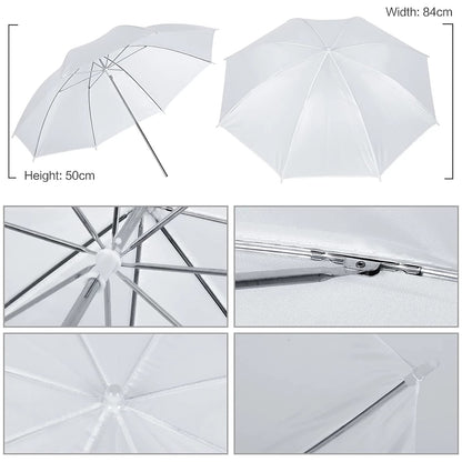 Andoer Photo Studio Set, 2M x 3M Background Support System Greenscreen Set, Softbox Studio Lighting Set with 5600K Bulb, White Soft Light Umbrella, Photo Lamps for Product Portrait Video Photography.