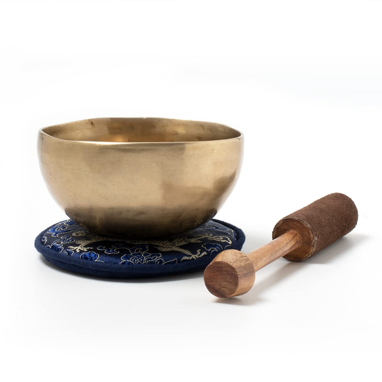 Tibetan singing bowl approx. 200 g for meditation, yoga, mindfulness, elementary school, kindergarten. Includes striker/cushion. Hand-forged, Fair Trade from Nepal.