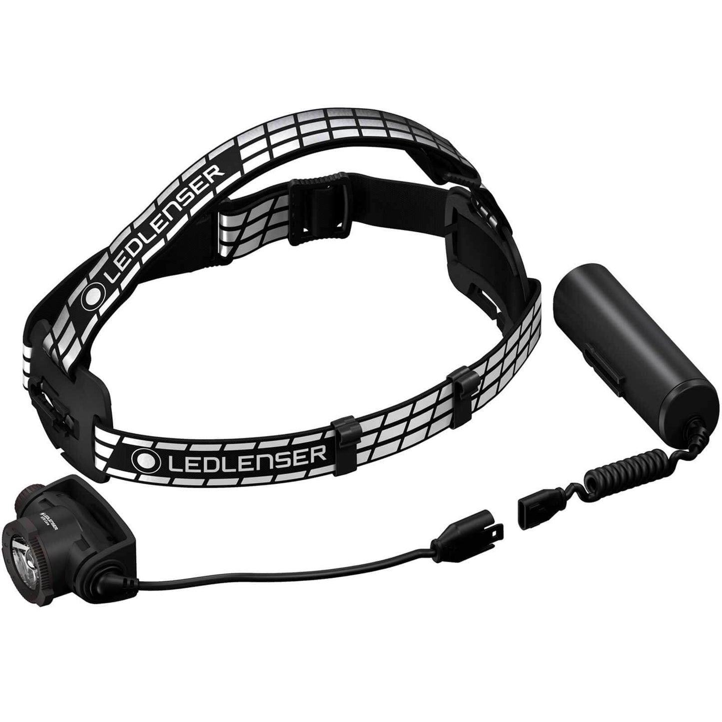 Ledlenser H7R Signature Premium Headlamp 1200 Lumens | Headlamp IP67 waterproof | swiveling lamp head | 260m beam distance | rechargeable | USB magnetic charging | 65h runtime | Helmet Mount