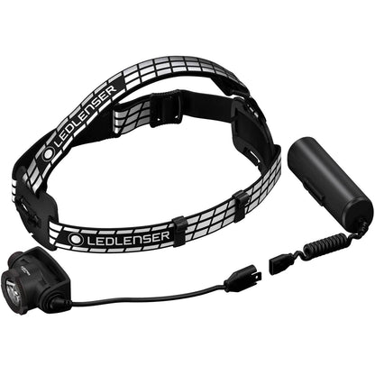 Ledlenser H7R Signature Premium Headlamp 1200 Lumens | Headlamp IP67 waterproof | swiveling lamp head | 260m beam distance | rechargeable | USB magnetic charging | 65h runtime | Helmet Mount