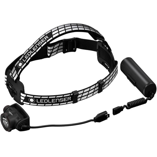 Ledlenser H7R Signature Premium Headlamp 1200 Lumens | Headlamp IP67 waterproof | swiveling lamp head | 260m beam distance | rechargeable | USB magnetic charging | 65h runtime | Helmet Mount