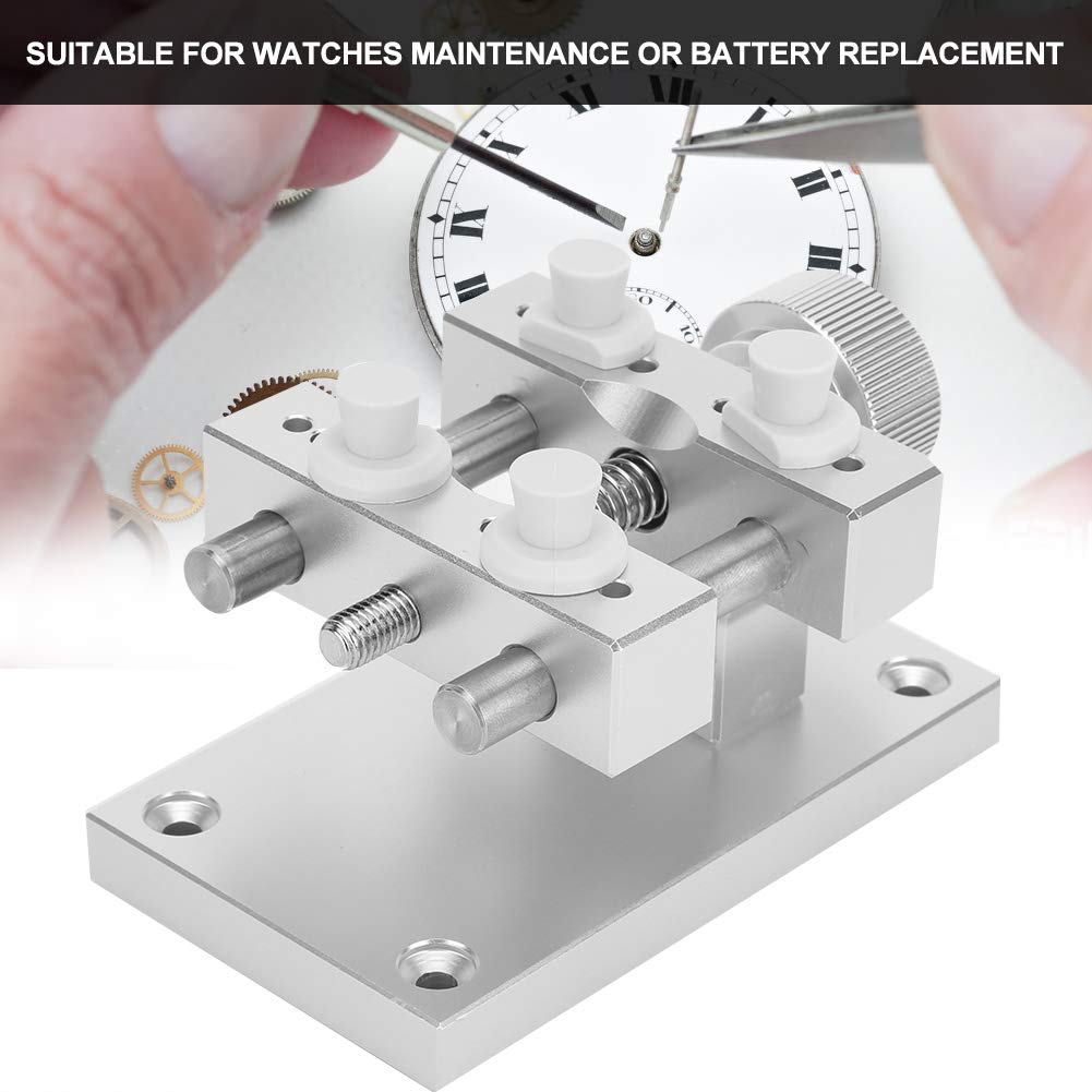 Watch case holder, watchmaker tool set Remover Adjustable watch repair tool Repair clip Vise DIY Sculpture Handcraft Carving Battery replacement tool Watch opener Watch tool.