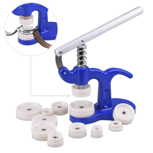 ETEPON watch repair kit, professional watch tool set with link remover, adjust back table ET017, white.