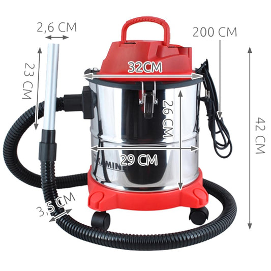 Kaminer 1162 Ash HEPA Filter Vacuum Cleaner, 20L, 1200W