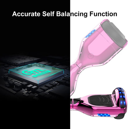 GeekMe Hoverboards, Hoverboards for Kids, Hoverboards with Bluetooth Speaker, Cool LED Lights, Gift for Kids