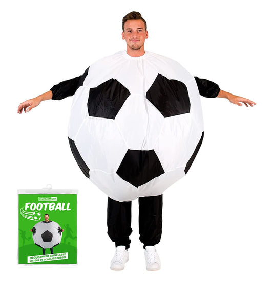 AirSuit® Inflatable Costume Football Soccer | Unique Inflatable Costume | Premium Quality | Size 160 to 190cm | Polyester | Comfortable to Wear | Durable | With Inflation System | OriginalCup®