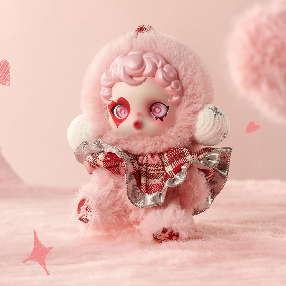 POP MART SKULLPANDA Winter Symphony Series Plush Anime Action Figures Collectible Art Toy Figures Gift 1PC