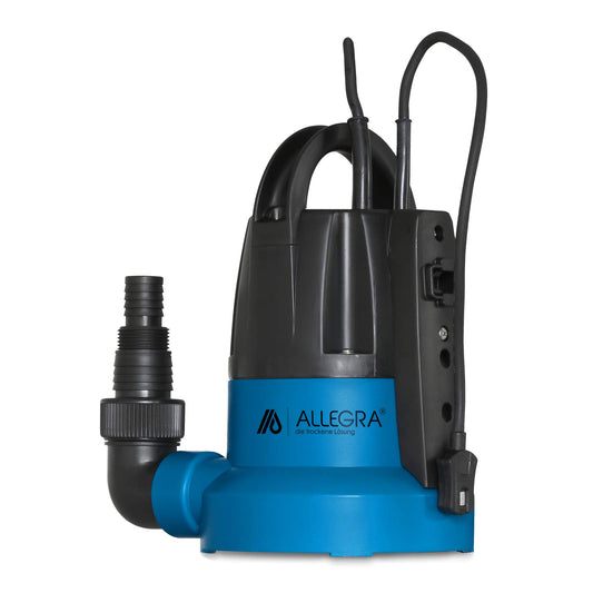 ALLEGRA Submersible Pump FSP 7000 | 7000 l/h | 400W power, dirty water pump, max. delivery head 8m, 10m connection cable, max. suction height 7m, submersible pump, garden pump