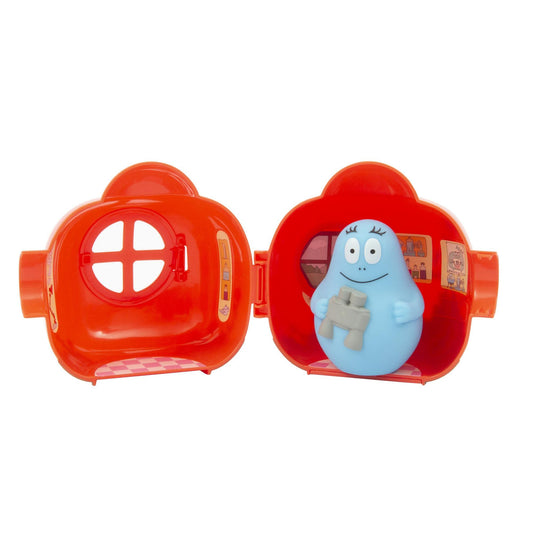 Precious Games Barbapapa BAP42400 Barpapapa Beard House with flower painting, door and window that open outside, decorated inside with stickers, red