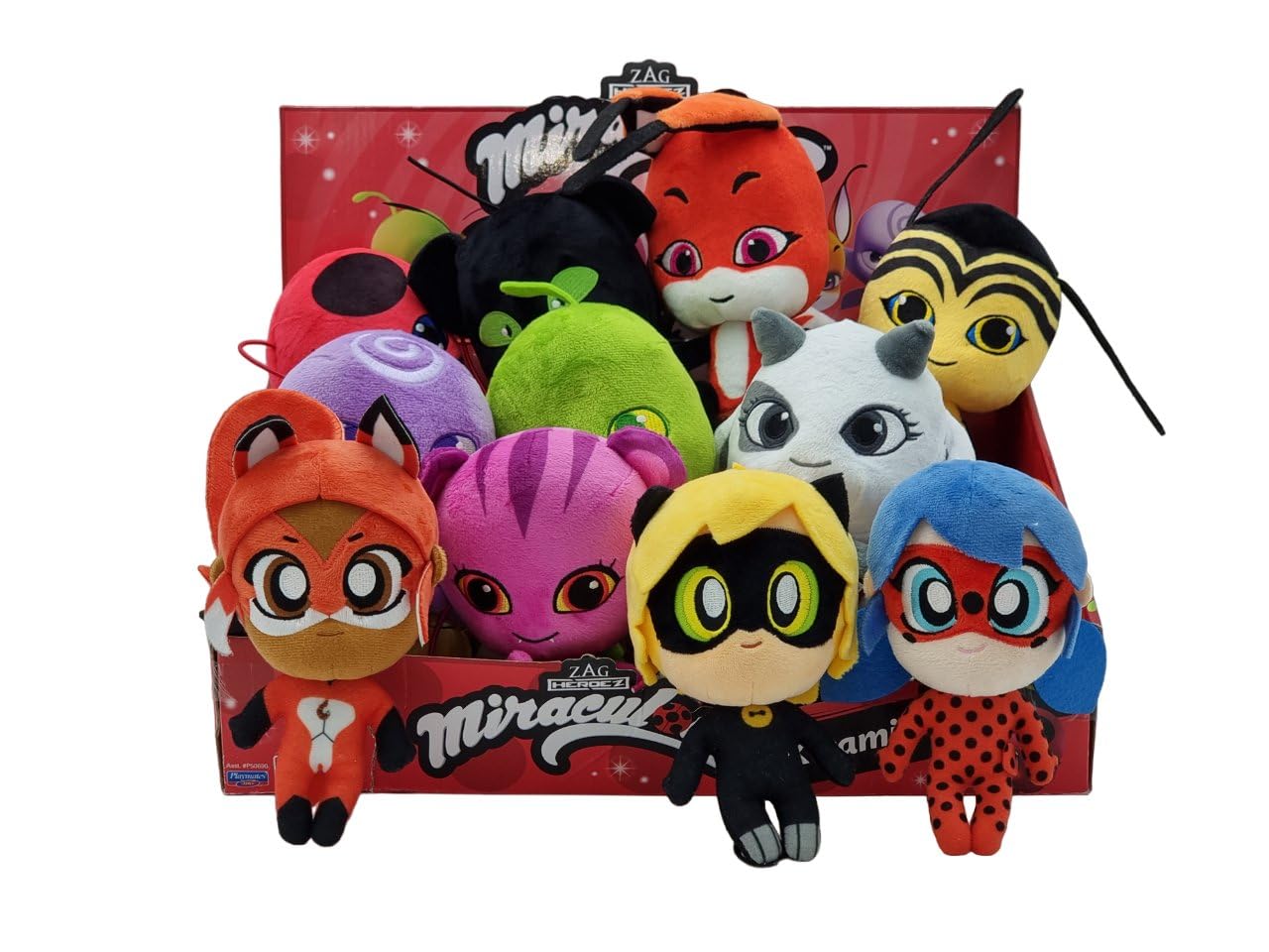 BANDAI - Miraculous Ladybug - cuddly plush toy Kwami 15 cm - Roarr - P50706