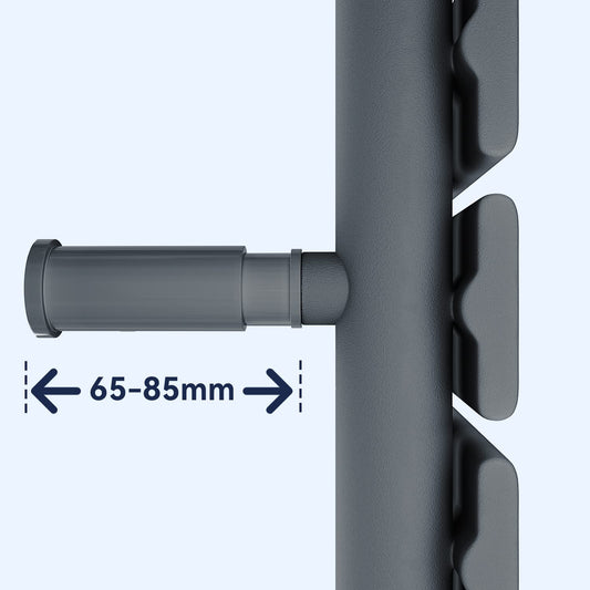 SONNI Flat Panel Towel Radiator 762 x 500 mm Anthracite Towel Warmer Side Connection Towel Heater 679W