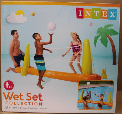 Intex Water Play Floating Hoops, Multicolor, 67 x 55 cm (Floating Hoops - Game + Pool Volleyball Game!)