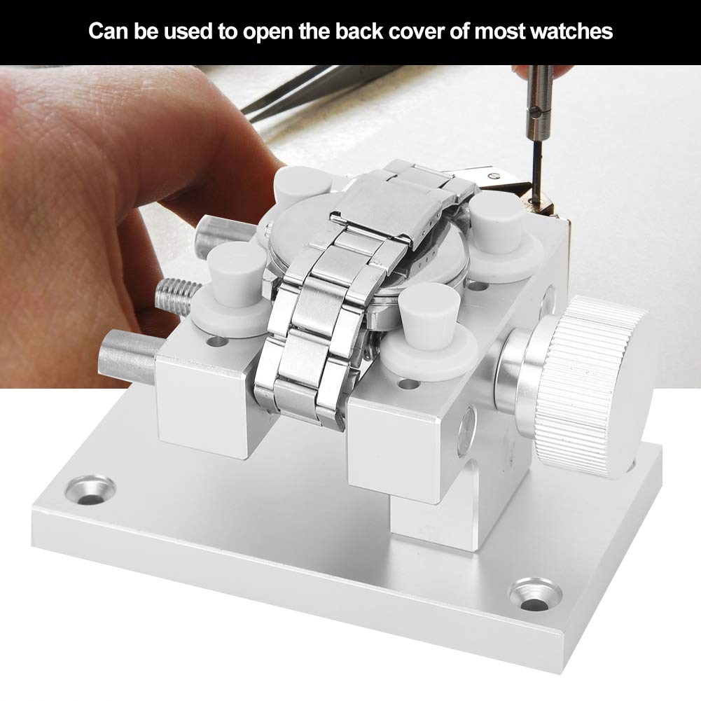 Watch case holder, watchmaker tool set Remover Adjustable watch repair tool Repair clip Vise DIY Sculpture Handcraft Carving Battery replacement tool Watch opener Watch tool.