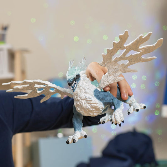 SCHLEICH ELDRADOR Creatures | Ice Dragon 70790 | Detailed monster figure with movable wings | Great gift for girls and boys | Toy for ages 7 and up | 20 x 15 x 13 cm
