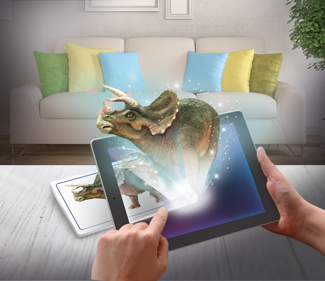Clementoni Archeo Ludic Set - Prey and Predators Kids 7 years + | Scientific Gift | Paleontology set with glow-in-the-dark skeletons | Educational activity | Augmented Reality
