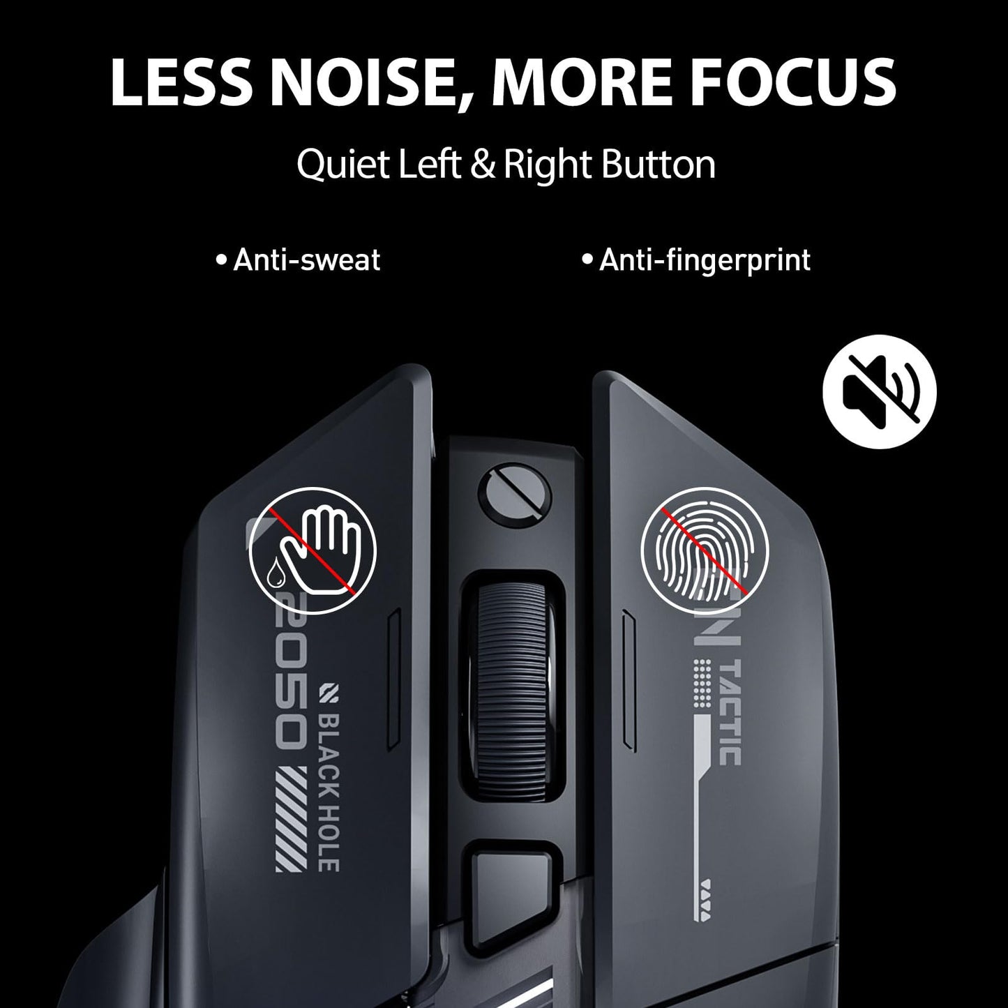 Inphic A9 Explorer Bluetooth Mouse, Dual-Mode Bluetooth 5.0/2.4G Wireless Mouse, Rechargeable, 2400 DPI, RGB Breathing Light, Visible Battery Indicator, Wireless Mouse for Laptop/PC/Computer.
