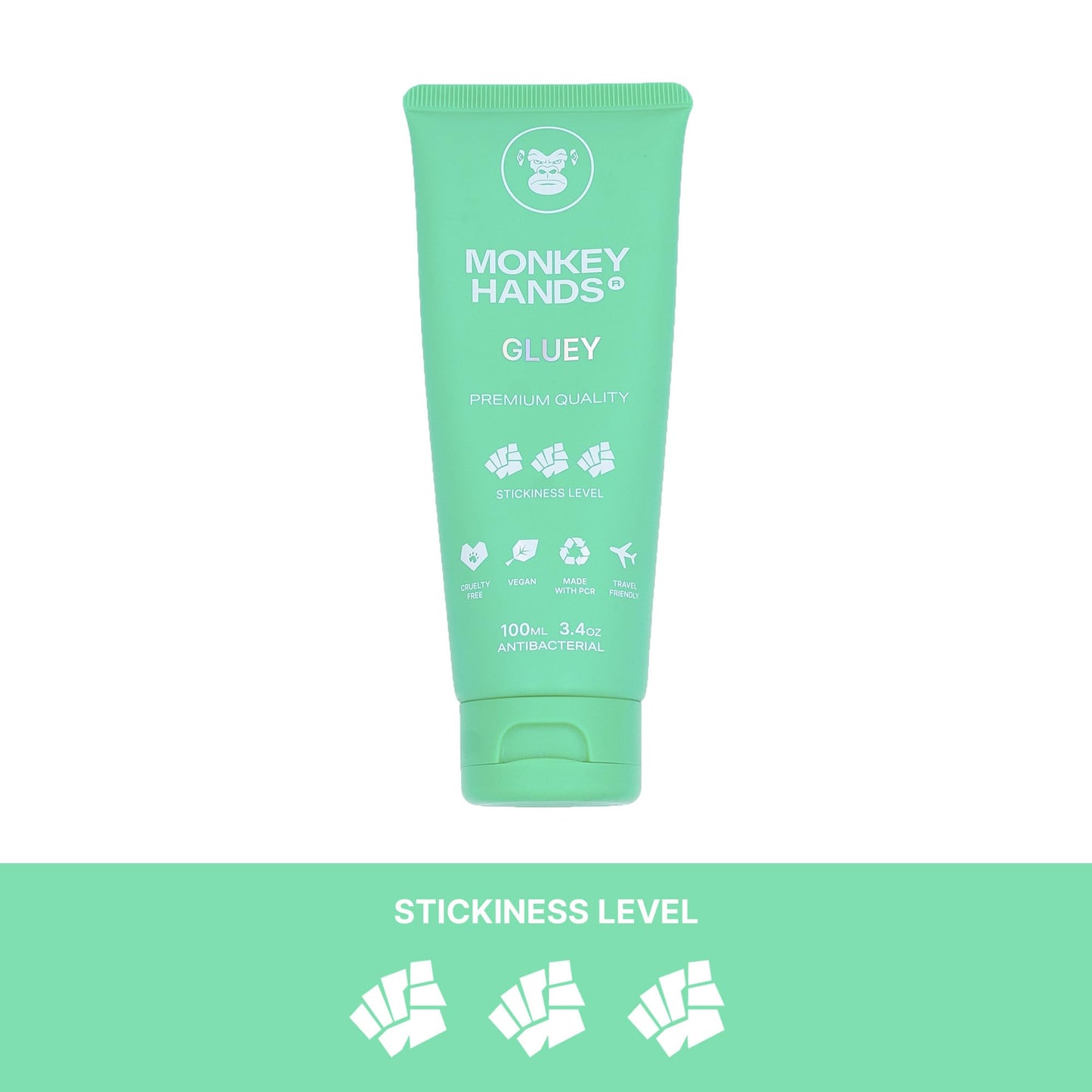 Monkeyhands Sticky Grip | Super strong grip for fitness and pole dance | perfect for calisthenics, rings, parkour, gymnastics | Vegan, Paraben-free, with resin | Green, 100ml