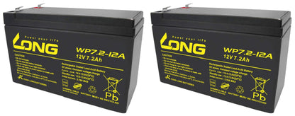 2X replacement battery for 12V 7.2Ah compatible stairlift seat lift Flow 1 2 Minivator 950 2000 Acorn Superglide 120