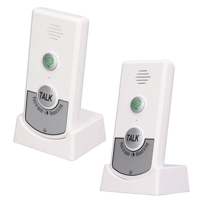 2-way radio intercom for home, Portable voice intercom with wide application and good durability for indoor and outdoor use (White)