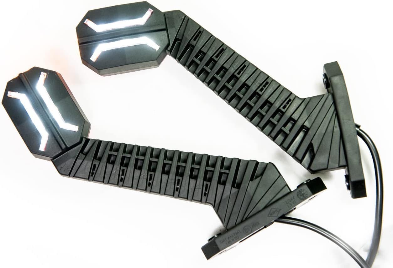 2 x LED Rubber Side Marker Light 12V 24V with E-Mark Position Light for Car Truck Trailer RV Lamp White Red Orange