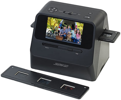 Somikon photo scanner: 3-in-1 photo, slide, and negative scanner with 22 MP and HDMI output, battery (3-in-1 scanner, slide photo scanner, digitizing device)