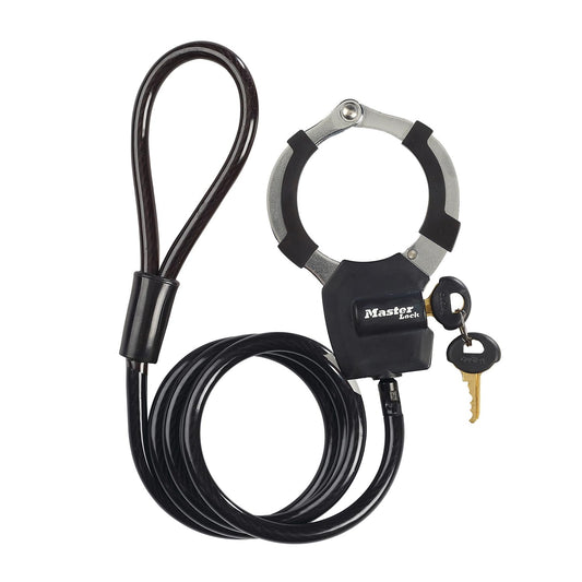 Master Lock Cable Lock with Key, 1m, Ideal for Scooters, Bikes, Strollers, Sports Equipment