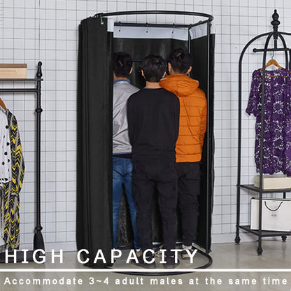 LXSEHN Changing room Freestanding, U-shaped Mobile divider with floor stand Portable privacy screen, shades dressing area Eyelet iron holder, for office shopping mall