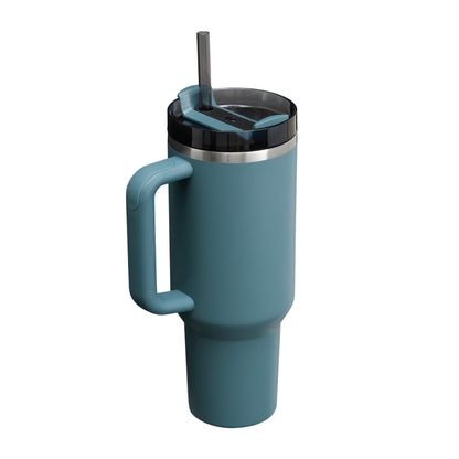 Stanley Quencher H2.0 Flowstate Bottle With Straw 1.2L - Keeps drinks cold for 11 hours - 48 hours ice cold - Dishwasher safe - BPA free - Drinking cup - Blue Spruce