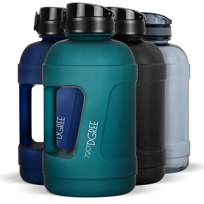 720°DGREE Fitness water bottle with handle "uberBottle Jug" - 2300ml - BPA-free, leak-proof - Large XXL water bottle for sports, gym, workout, training - Fitness bottle, sports bottle, gym bottle