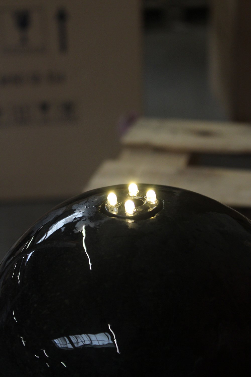 Arnusa fountain lighting 3 piece set LED 10m cable + power supply stone lighting (warm-white) garden fountain LED ring fountain accessories