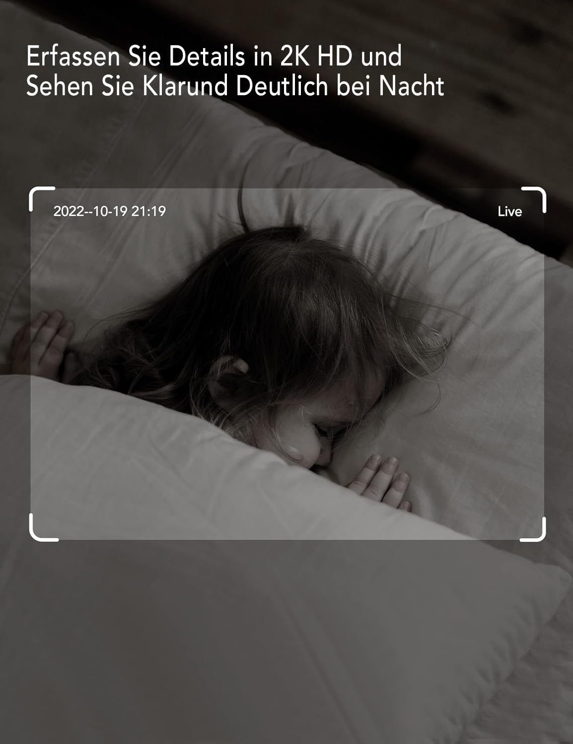 Nooie baby monitor with camera, baby camera WiFi, baby monitor with camera and app, two-way audio, 1080P HD night vision compatible with Alexa and 2.4GHz WiFi, motion and sound detection, indoor use.