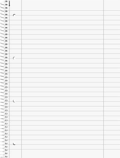 College notebooks student A4 size, ruling 27, lined 80 sheets + 5 fountain college notebooks 28 squared, white.