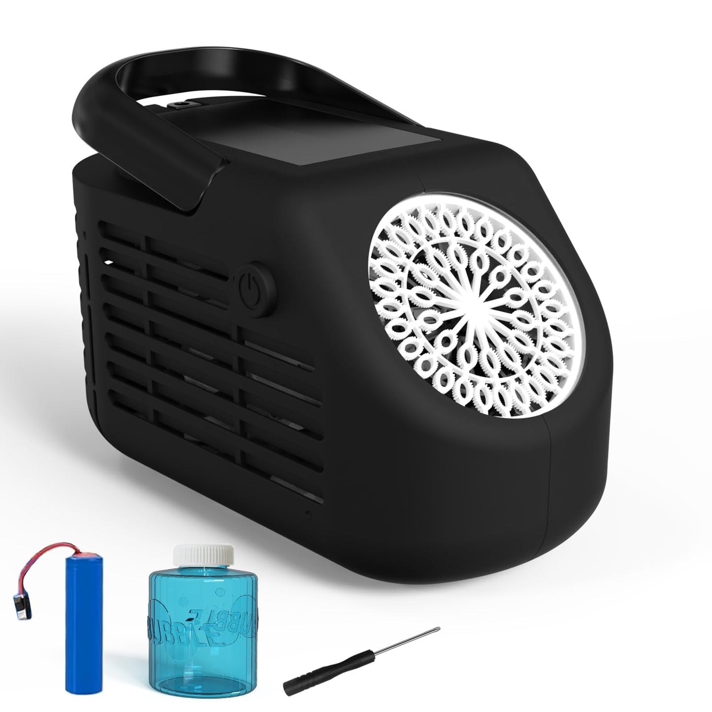 PANACARE Bubble Machine, Automatic Bubble Machine 20000+ Bubbles/Min with 42 Bubble Holes/Battery/Bubble Solution, Upgraded Bubble Machine for Kids/Adults/Wedding/Party