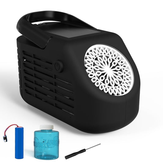 PANACARE Bubble Machine, Automatic Bubble Machine 20000+ Bubbles/Min with 42 Bubble Holes/Battery/Bubble Solution, Upgraded Bubble Machine for Kids/Adults/Wedding/Party
