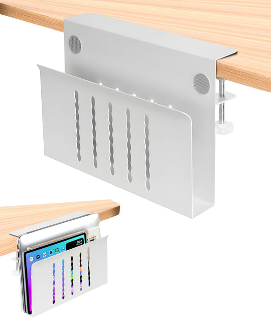 PC stand desk laptop stand side storage side stand laptop stand notebook stand for all laptops and tablets (white, single layer without pen holder)