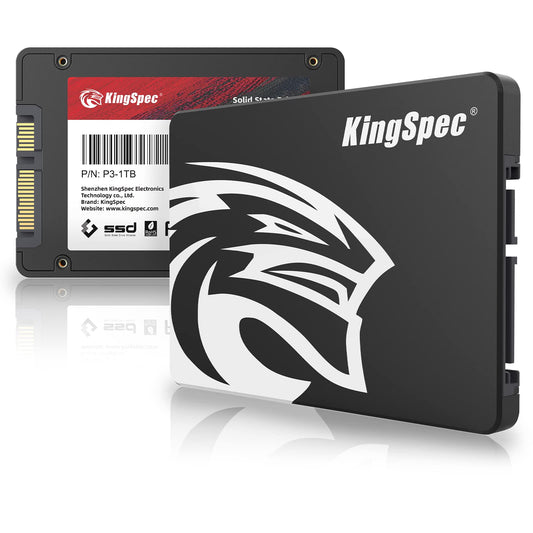 KingSpec 1TB 2.5" SATA SSD Internal Hard Drive SATA 3 internal SSD 3D NAND Flash, compatible with desktop/laptop
