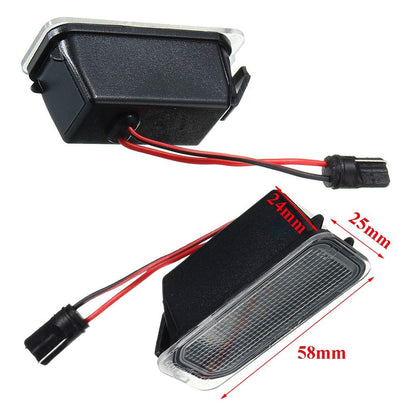 2 pieces of LED license plate lights, replacement for Ford Fiesta, Focus, S-MAX, C-MAX, Mondeo, Kuga, Galaxy, Jaguar XJ