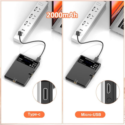 TONEOF Selfie Light, Monitor Lamp, USB Rechargeable Video Light with Clip & Two 1/4" Screw Holes, 2500K-9000K 3 Light Modes, Portable Photo Light for Phone/Laptop/Tablet-Black