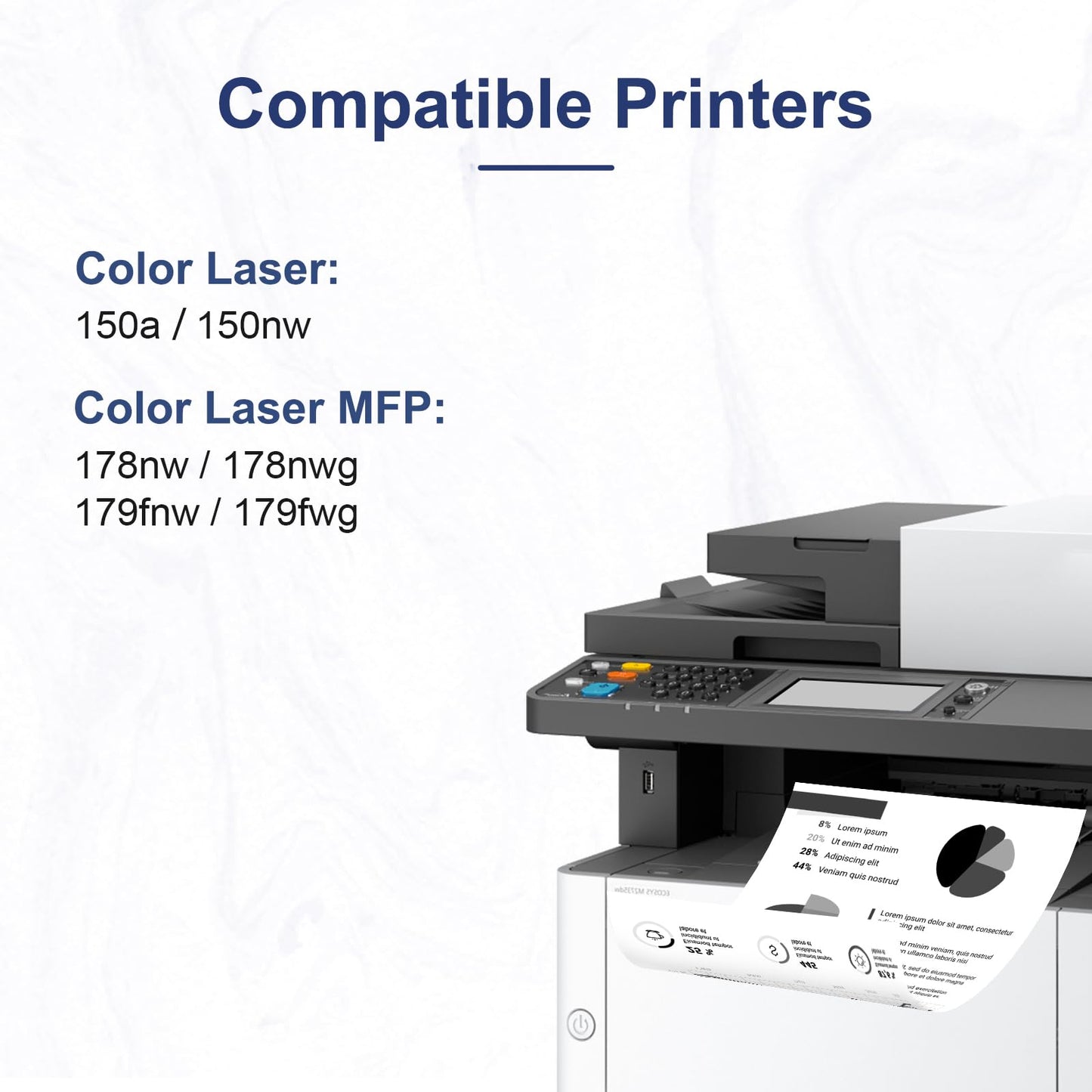 117A toner Compatible for HP 117A Toner Set 117a black for Toner hp Color Laser MFP 179fwg 178nwg 150nw 179fnw 150a 178nw W2070A W2071A W2072A W2073A