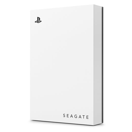 Seagate Game Drive PS4/PS5 2TB, portable external hard drive, 2.5 inch, USB 3.0, white, blue LED, includes 2 weeks of Playstation+ (STLV2000202)